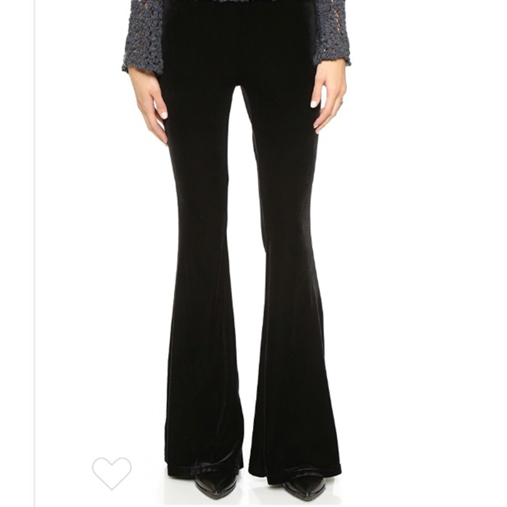 Free People low rise velvet flare
